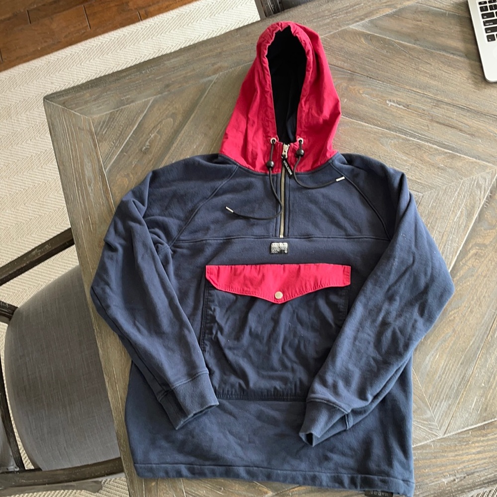 Volcom - Hoodie- Quarter Zip- Kangaroo Pouch- Sz M